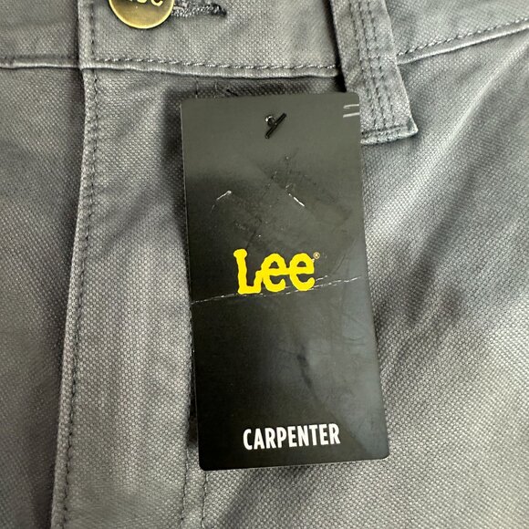 Lee Workwear Carpenter Shorts Mens Size 33 Painters Grey Durable Cotton Blend - Picture 2 of 7